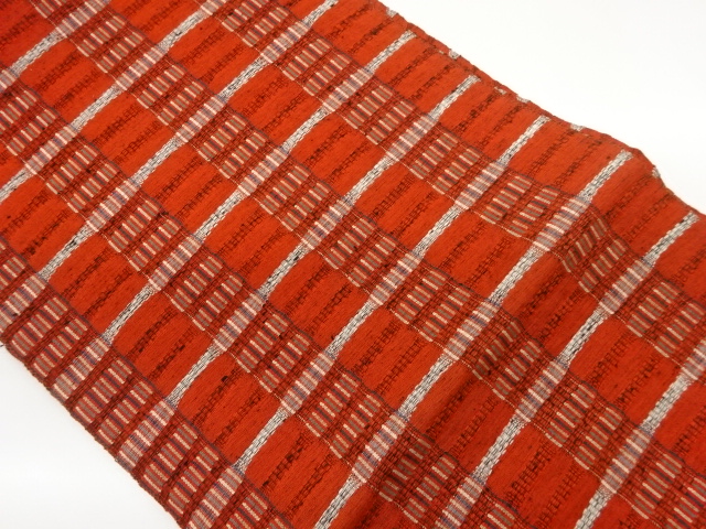 横段模様織出し名古屋帯